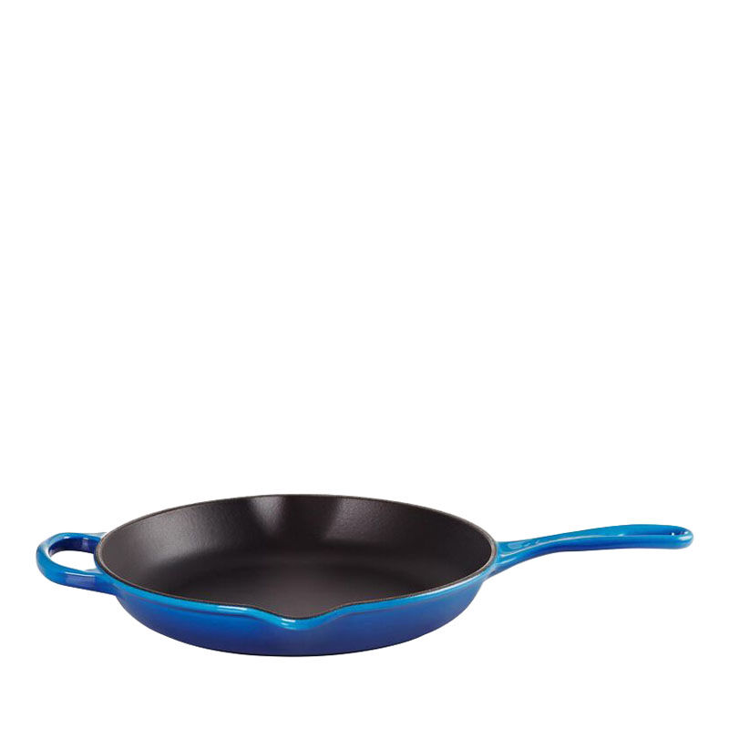 Le Creuset Cast Iron Round Skillet 26cm - Azure Blue image number 0